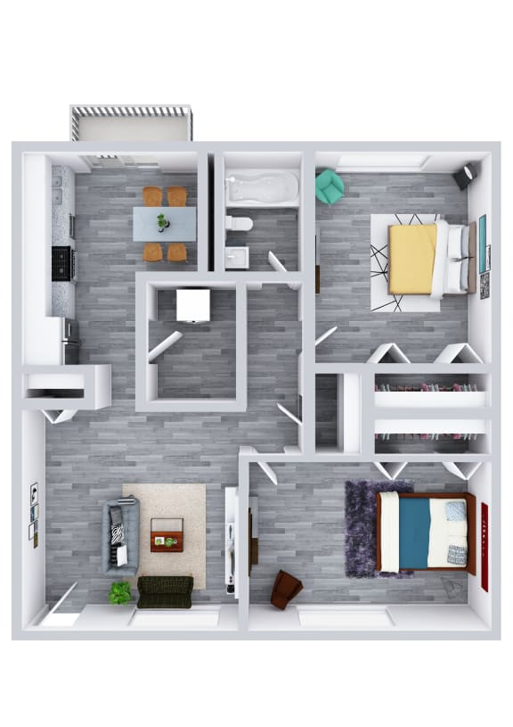 Floor Plans 1 Bedroom Apartments in Decatur, GA